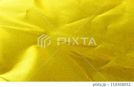 Shiny yellow leaf gold foil 118308052