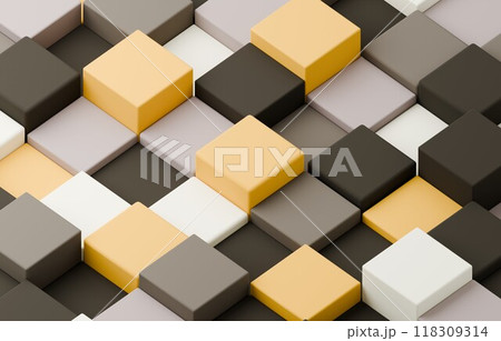 3D背景素材_四角形_カラフル 118309314