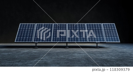 Solar panel, photovoltaic, alternative electricity source - concept of sustainable resources Solar panel, photovoltaic, alternative electricity source - concept of sustainable resources 118309379
