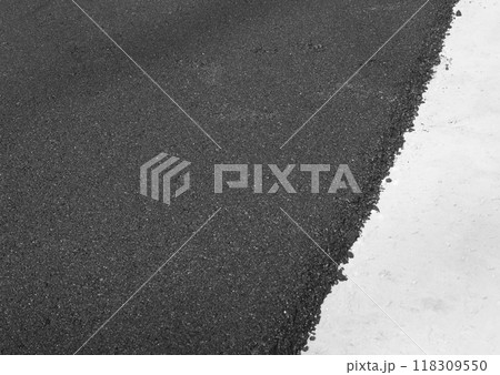 Asphalt road construction 118309550