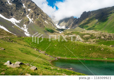 Abudelauri Lakes in Khevsureti, Georgia 118309921