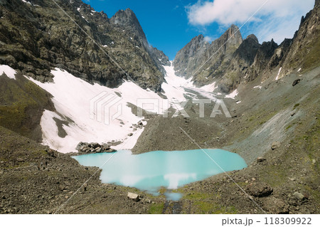 Abudelauri Lakes in Khevsureti, Georgia 118309922