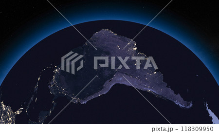 Earth globe by night focused on South America. Dark side of Earth with illuminated cities and stars of universe on background. Elements of this image furnished by NASA Earth globe by night focused on South America. Dark side of Earth with illuminated cities and stars of universe on background. Elements of this image furnished by NASA 118309950