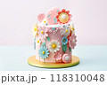 Delight in this digital spring-themed cake design 118310048