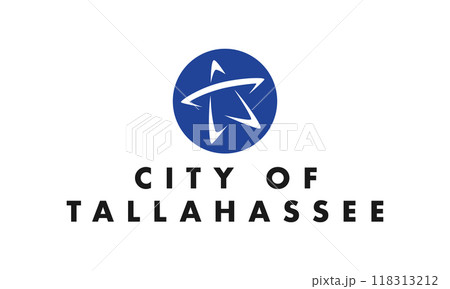 Flag of the city of Tallahassee, the capital of Florida, USA, original colors and proportions. Illustration Flag of the city of Tallahassee, the capital of Florida, USA, original colors and proportions. Illustration 118313212