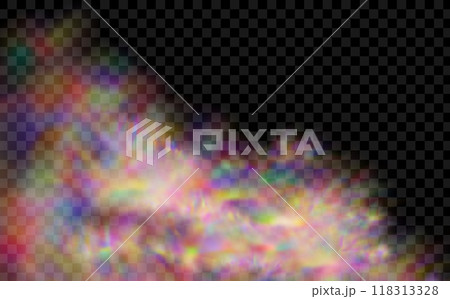 Multicolor fog with blue and yellow particles.Explosions of color powder.Background of an explosion of colorful smoke clouds. 118313328