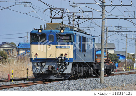 東北本線 東鷲宮ー栗橋 JR貨物 EF64-1012(愛知) 東北本線 東鷲宮ー栗橋 JR貨物 EF64-1012(愛知) 118314123