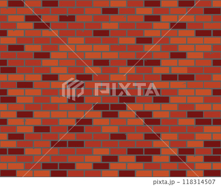 Brown brick wall seamless, texture pattern for continuous replicate Brown brick wall seamless, texture pattern for continuous replicate 118314507