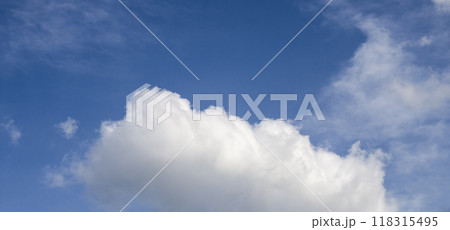 Single white cloud 118315495