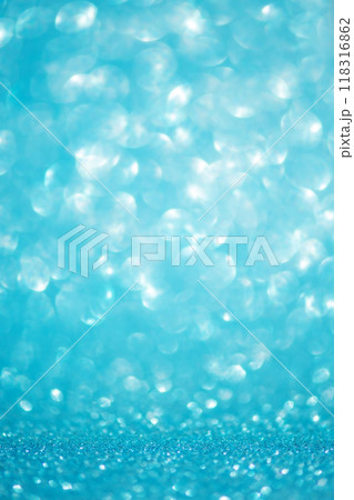 Defocus light background blue with white. Blurred glitters, sparkles shine, bokeh. Defocus light background blue with white. Blurred glitters, sparkles shine, bokeh. 118316862
