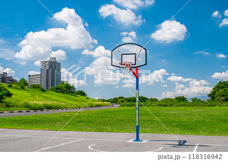 淀川河川公園のバスケットコート 枚方市 淀川河川公園のバスケットコート 枚方市 118316942