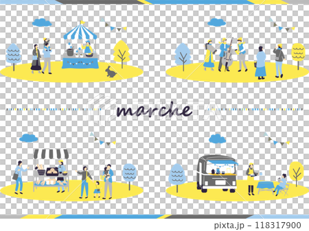 馬爾凱人在假日市場享受 馬爾凱人在假日市場享受 118317900