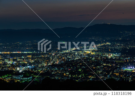 奈良若草山初秋の夜景 新日本三大夜景奈良若草山② 奈良若草山初秋の夜景 新日本三大夜景奈良若草山② 118318196