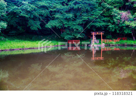 奈良県桜井市三輪所在するパワースポット八大竜王 辯財天 大神 龗神神社を撮影 118318321