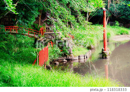 奈良県桜井市三輪所在するパワースポット八大竜王 辯財天 大神 龗神神社を撮影 118318333