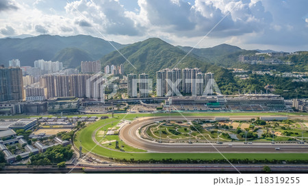 the Sha Tin racecourse in the Hong Kong 118319255