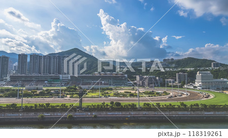 the Sha Tin racecourse in the Hong Kong 118319261