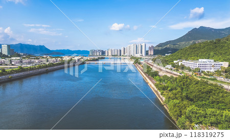 the landscape of Shing Mun River promenade Sept 1 2024 the landscape of Shing Mun River promenade Sept 1 2024 118319275
