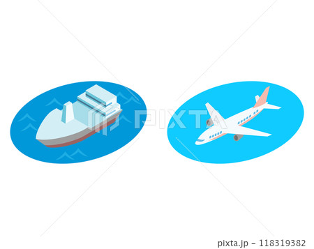 船と飛行機 118319382