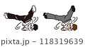 ブレイキンでウィンドミルをするダンサー 118319639