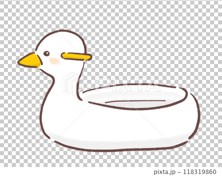 Simple duck potty illustration 118319860