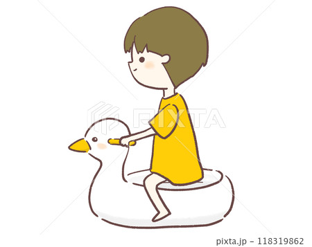 おまるに座る男の子のイラスト 118319862