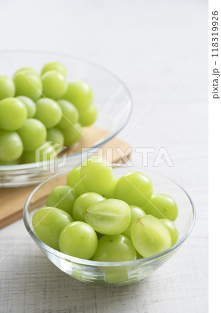 カットしたシャインマスカット カットしたシャインマスカット 118319926