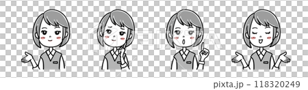 Illustration of a woman in uniform_01 Illustration of a woman in uniform_01 118320249