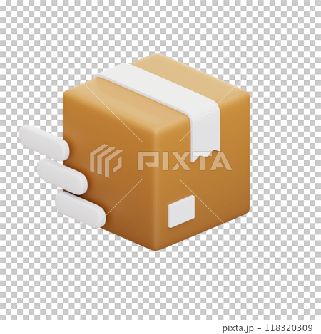 Express Delivery 3D Illustrations 118320309
