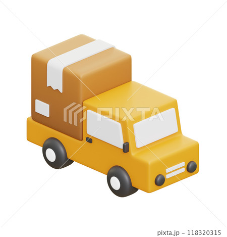 Delivery Truck 3D Illustrations Delivery Truck 3D Illustrations 118320315