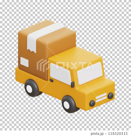 Delivery Truck 3D Illustrations Delivery Truck 3D Illustrations 118320315