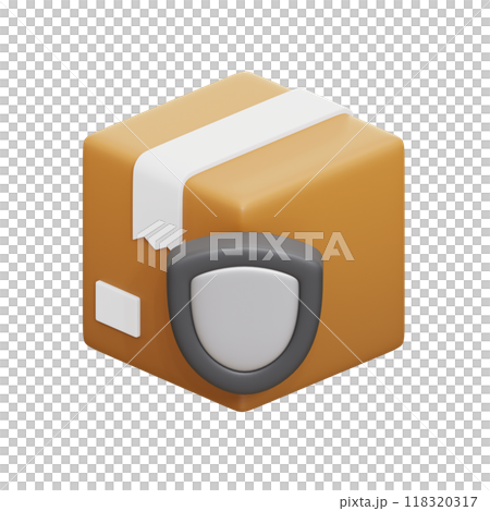 Delivery Protection 3D Illustrations Delivery Protection 3D Illustrations 118320317