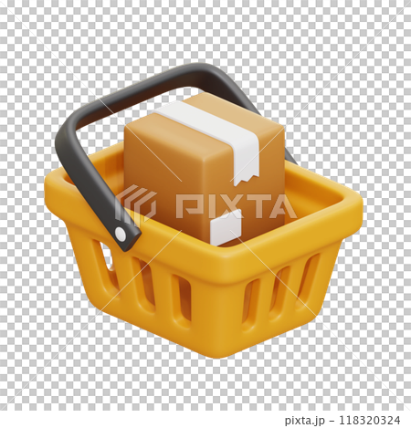 Cart delivery 3D Illustrations 118320324