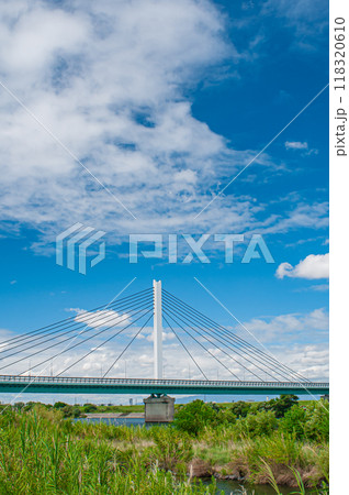 淀川に架かる有料橋　鳥飼仁和寺大橋 118320610