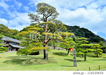桜島を借景に島津家の別邸 仙巌園 桜島を借景に島津家の別邸 仙巌園 118320658
