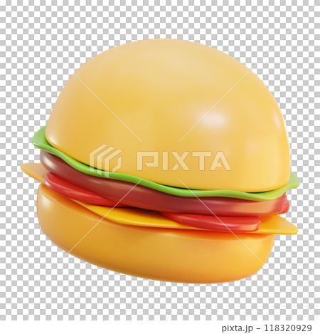 3D Burger, 3D rendering 3D Burger, 3D rendering 118320929