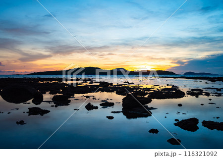 Sunset sky background,Landscape nature beautiful Light Sunset or sunrise over sea, Colorful clouds scenery sky,Amazing clouds and waves in sunset sky nature light cloud background Sunset sky background,Landscape nature beautiful Light Sunset or sunrise over sea, Colorful clouds scenery sky,Amazing clouds and waves in sunset sky nature light cloud background 118321092