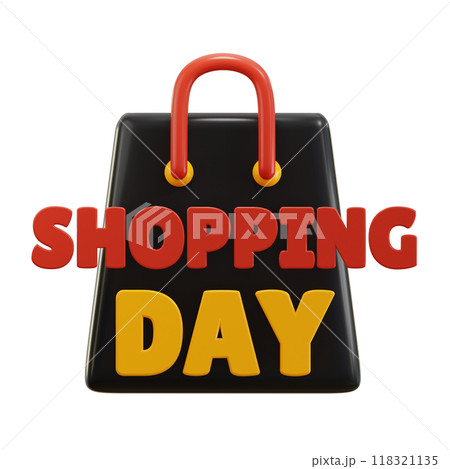 Shopping Day 3D Illustrations 118321135