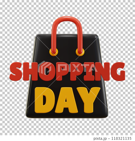 Shopping Day 3D Illustrations 118321135