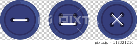 Clothing button set, blue 118321216