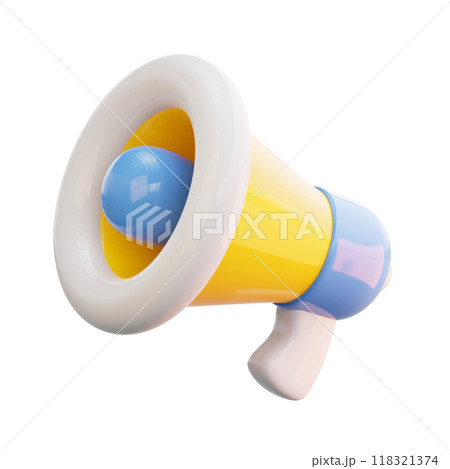Megaphone 3D Illustrations 118321374