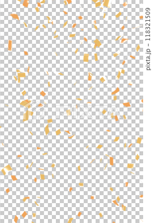 背景素材_紙吹雪_金色 118321509