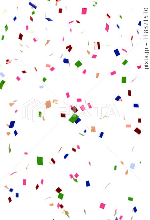 背景素材_紙吹雪_カラフル 118321510