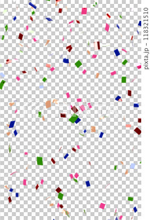 背景素材_紙吹雪_カラフル 118321510