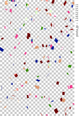 背景素材_紙吹雪_カラフル 118321511