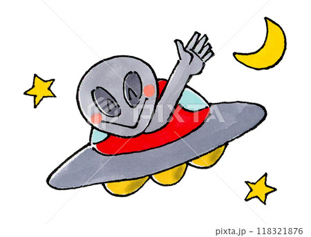 UFOから手をふる宇宙人 UFOから手をふる宇宙人 118321876