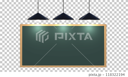 blackboard with chalk on blackboard, blackboard on wall, mockup design template, The concept for education, training or class room, blackboard on wall, mockup 118322194