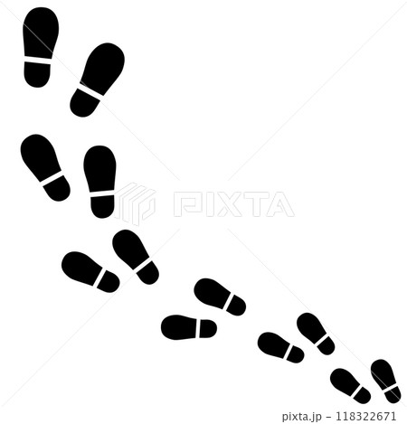 足跡のイラスト素材 足跡のイラスト素材 118322671