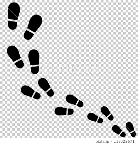 足跡のイラスト素材 足跡のイラスト素材 118322671
