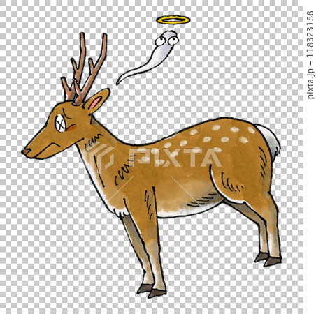 死んだ鹿のイラスト素材 [118323188] - PIXTA